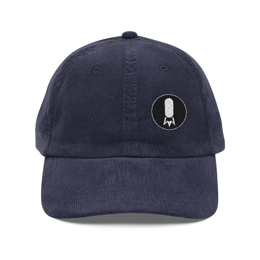 Retro Rocket Embroidery Cap | Corduroy Baseball Hat