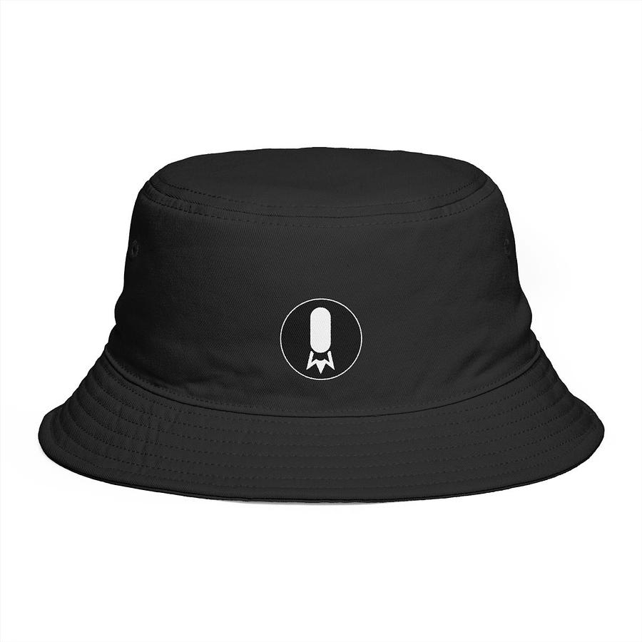 Minimal Rocket Patch Bucket Hat | Space Icon Embroidered