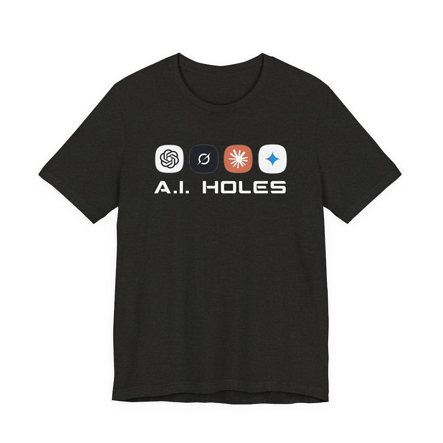 AI Holes Graphic Tee – Funny AI Logos T-Shirt