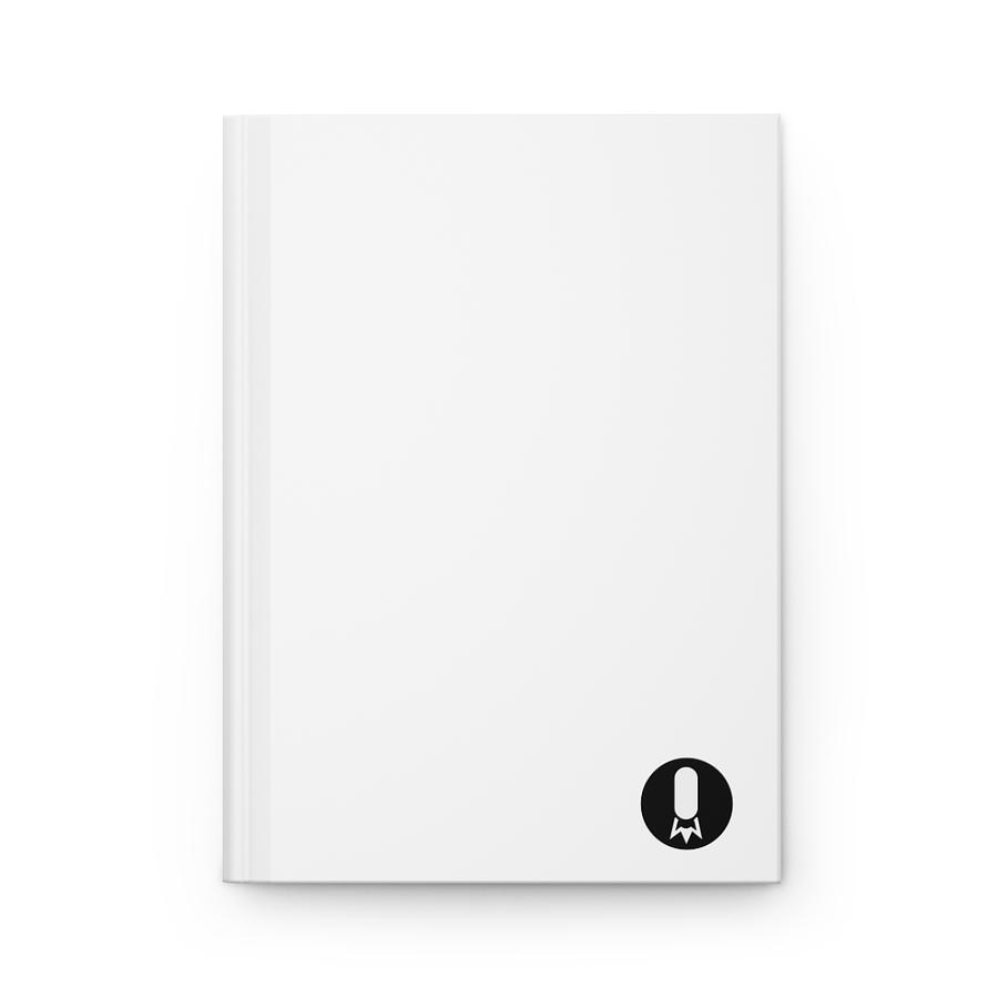 Minimal Rocket Logo Hardcover Journal | Matte Notebook