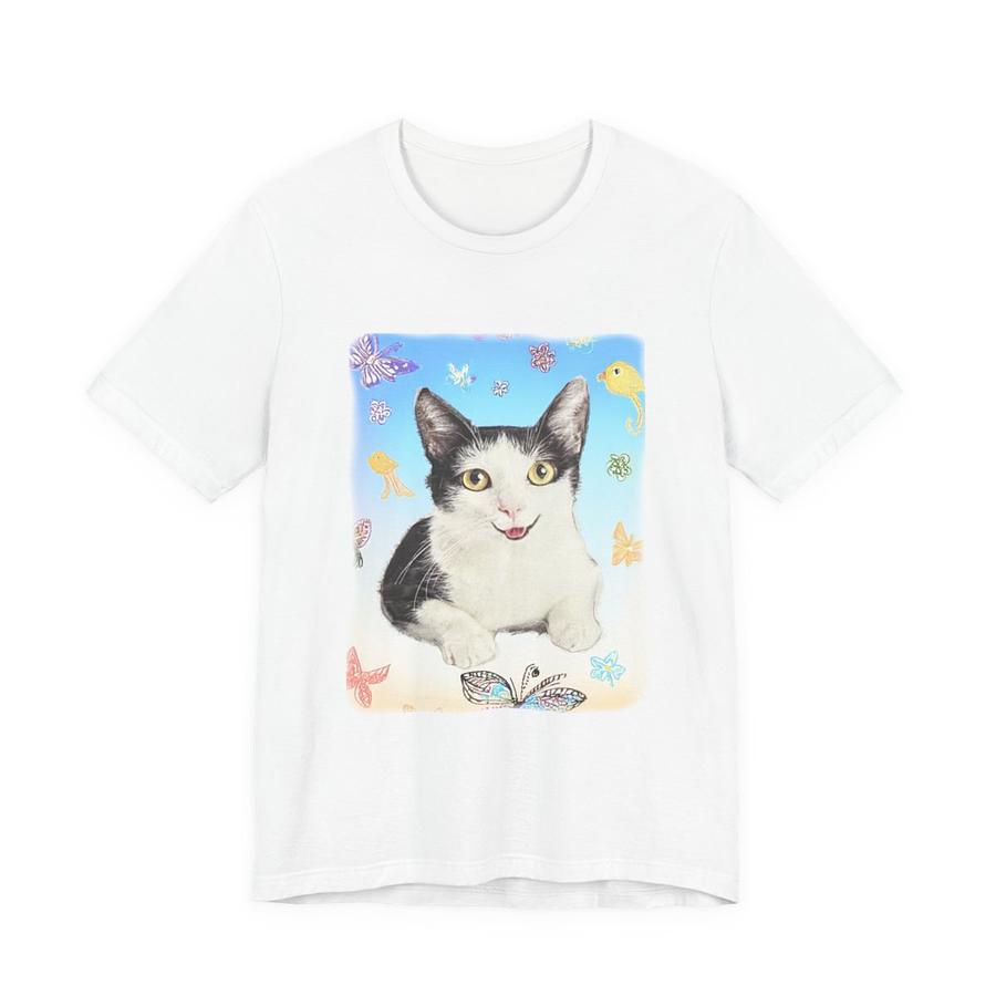 Playful Cat Graphic Tee, Cat Lover T-Shirt